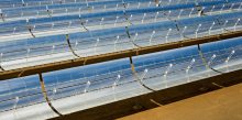 Probebetrieb auf Baustelle Solarthermisches Parabolrinnenkraftwerk Andasol 1